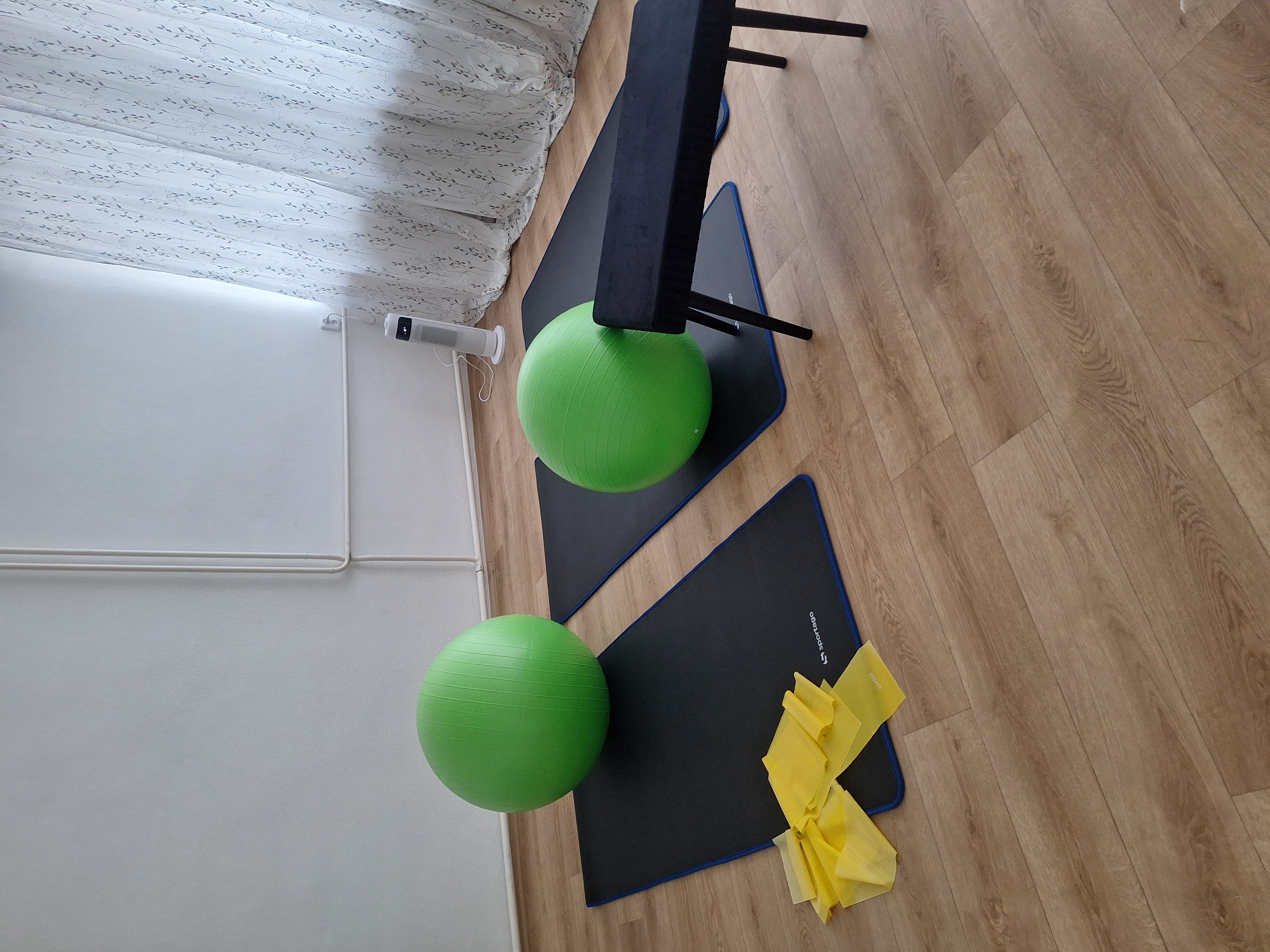 Prostor pro cvičení a masáže